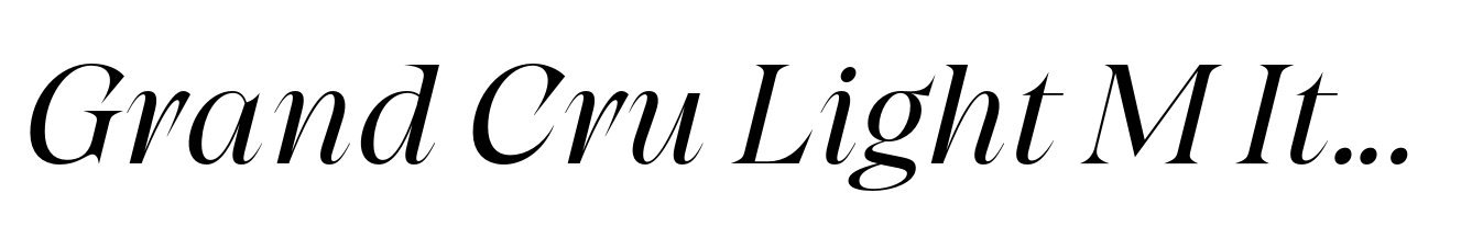 Grand Cru Light M Italic